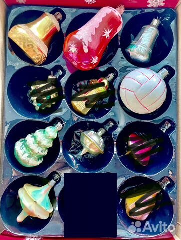 Ёлочные игрушки стеклянные СССР