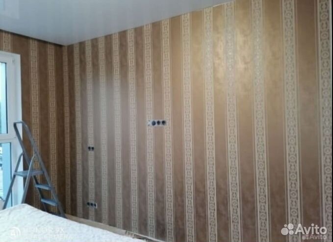 Поклейка обоев, малярные работы