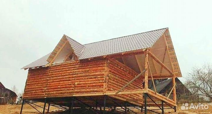 Сруб дома 6х9м+3м, с Доставкой