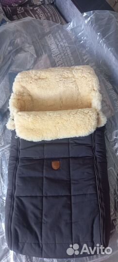 Зимний конверт в коляску на овчине