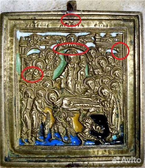 Икона Успение Богородицы копия иконы 19 в