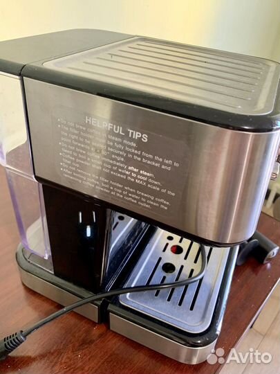 Кофеварка рожковая brayer BR 1101 серебристый