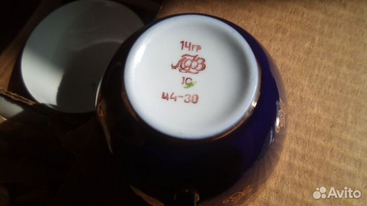 Набор чашек, чайная пара СССР (12 шт)