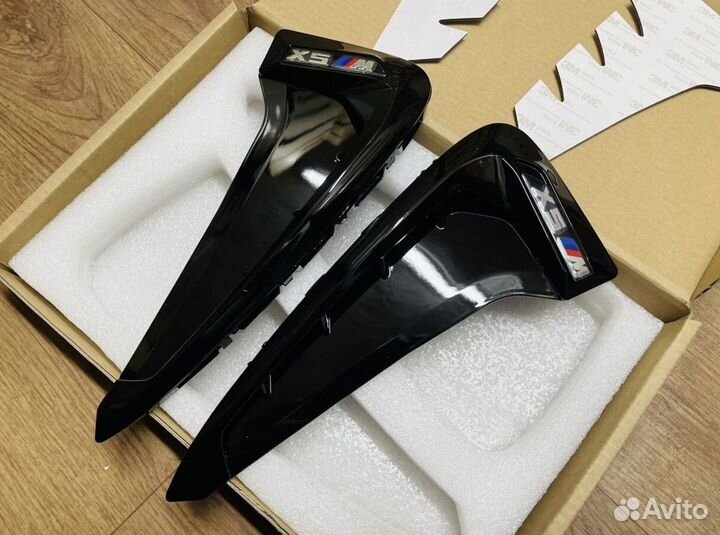 Жабры BMW X5 F15 черный глянец