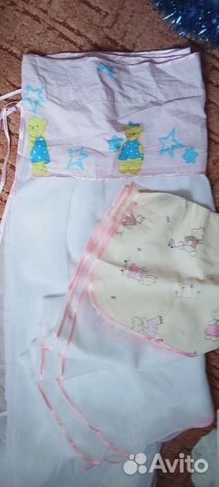 3 балдахина в кроватку, состояние новых