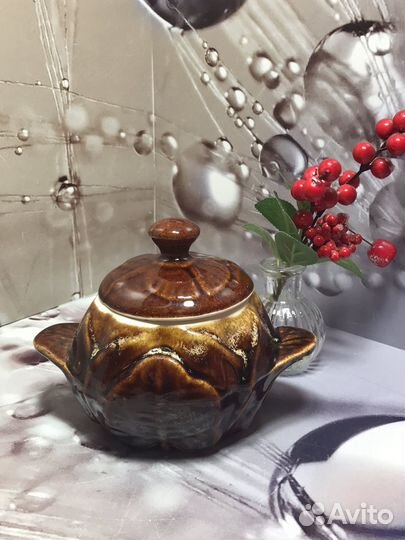 Горшочек с ручками для запекания