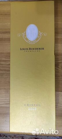 Коробка от шампанского 2009 Louis Roederer Cristal