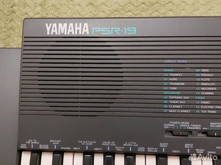 Синтезатор yamaha psr 19