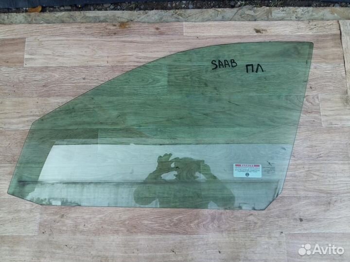 Стекло двери передней левой Saab 9-3 2002-2012