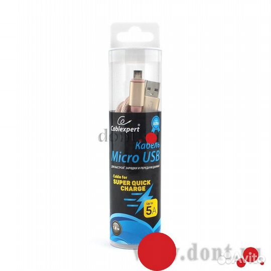 Cablexpert CC-U-mUSB02Gd-1.8M Micro USB кабель