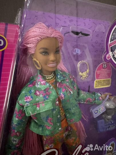 Barbie extra с розовыми косичками GXF09