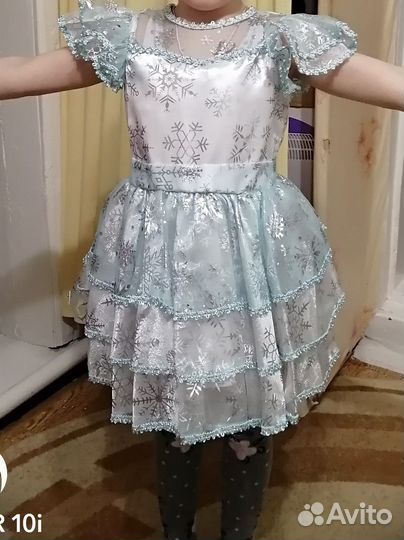 Платье снежинка