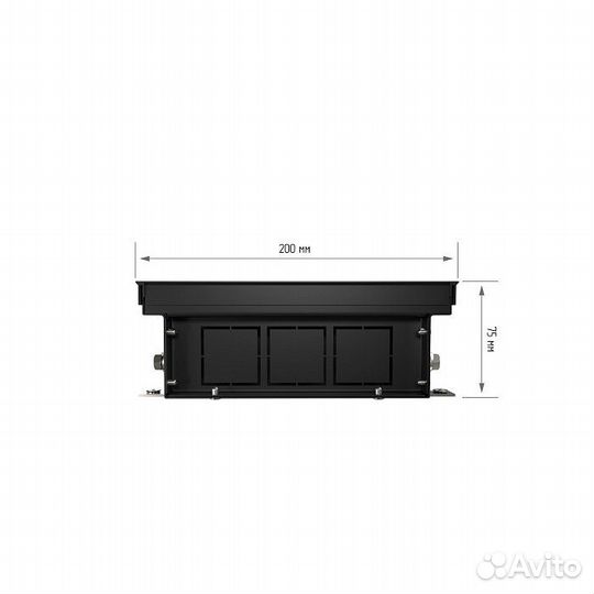 Внутрипольный конвектор с естественной конвекцией