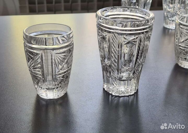 Стаканы рюмки хрусталь Bohemia