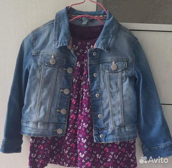 Джинсовая куртка для девочки новая 92
