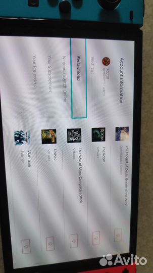 Nintendo switch oled с играми