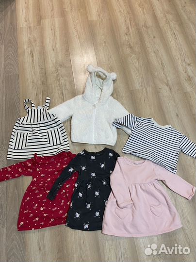 Вещи для девочки,H&M,Zara,Next,BabyGo 86 размер