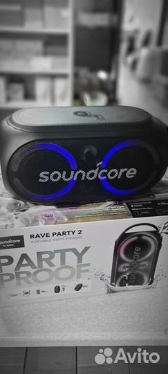 Мощная колонка 120Wt Soundcore Rave Party 2