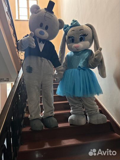 Ростовая Кукла Мишка Тедди и Зайка