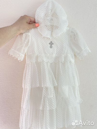 Крестильный набор для девочки 62 размер