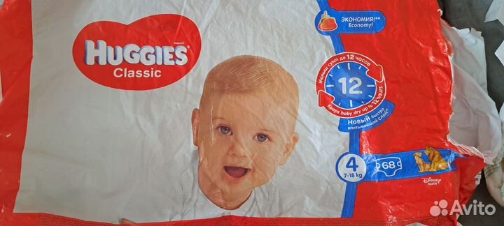 Подгузники huggies 4 и 3