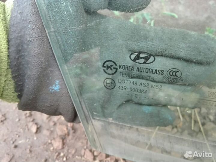 Стекло двери Hyundai Sonata 6 YF 2010