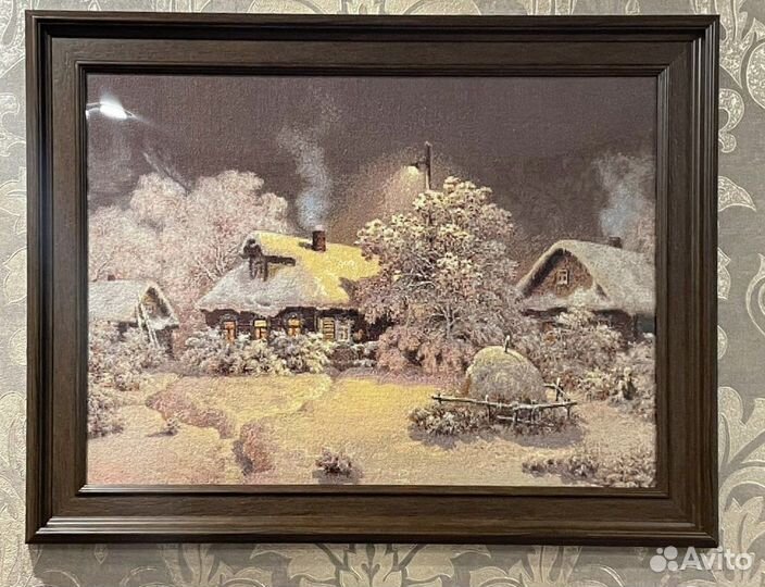 Картина вышитая крестиком ручная работа