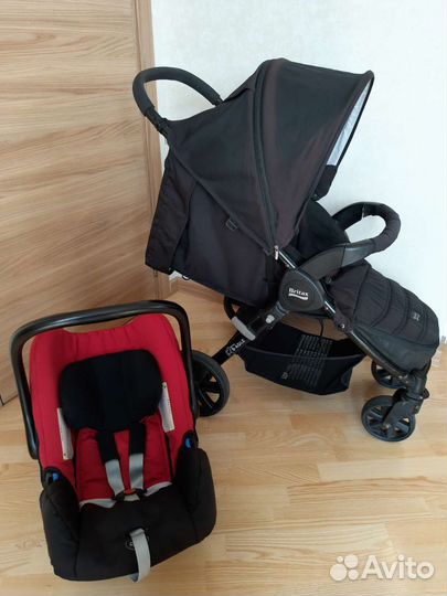 Коляска Britax с адаптерами и автокресло Romer 0+