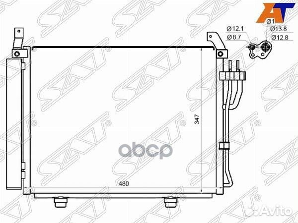 Радиатор кондиционера Hyundai i10 07-13 ST-HN66