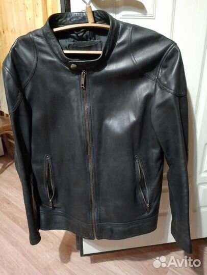 Кожаная куртка мужская 52 54 натуральная