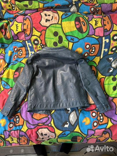 Кожаная куртка для мальчика 134 Acoola