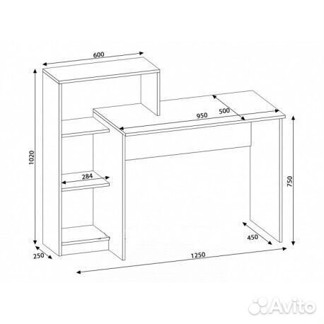 Стол компьютерный Квартет-2 ясень шимо