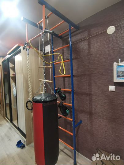 Шведская стенка с турником бу