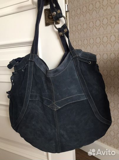 Сумка натуральная замша италия