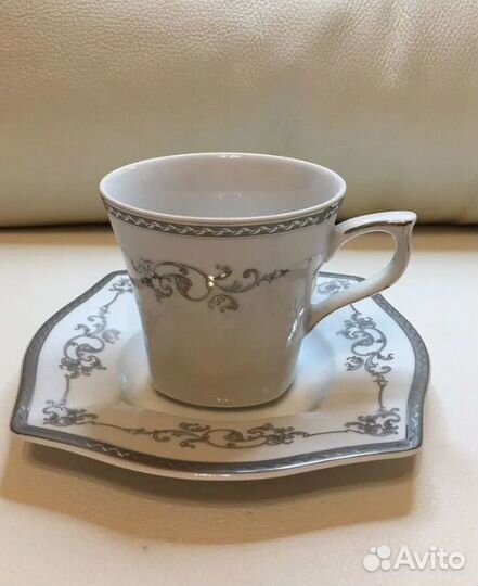 Чайная пара 230 мл Porcelaine Czech Gold Hands