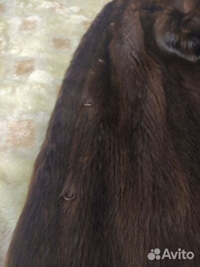 Шуба норка 48-50, мутон с капюшоном 44-46