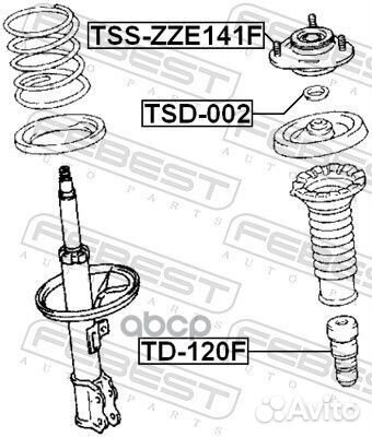 Опора переднего амортизатора TSS-ZZE141F Febest