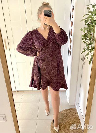 Платье с люрексом праздничное