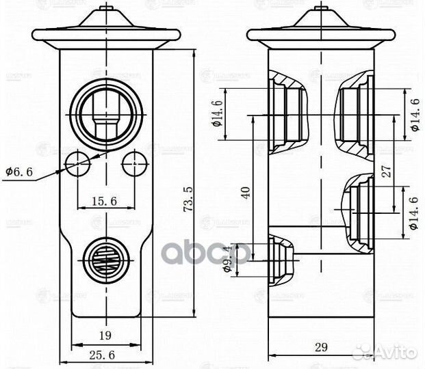 Клапан расш. кондиционера (трв) для а/м Hyundai