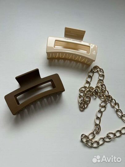 Крабик для волос 2 шт (разные цвета)