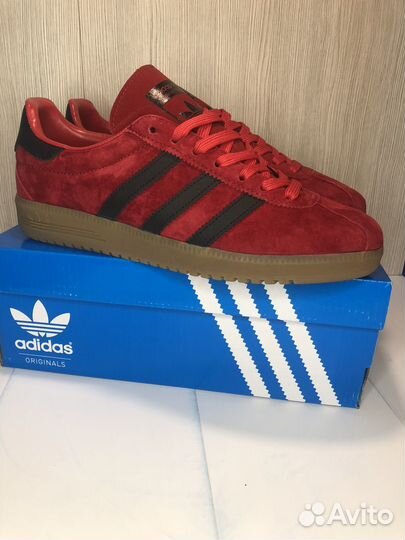 Adidas bermuda red black мужские 41-46 замшевые