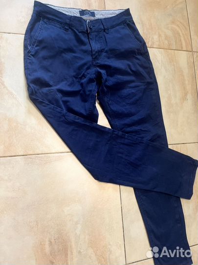 Брюки мужские синие р 48