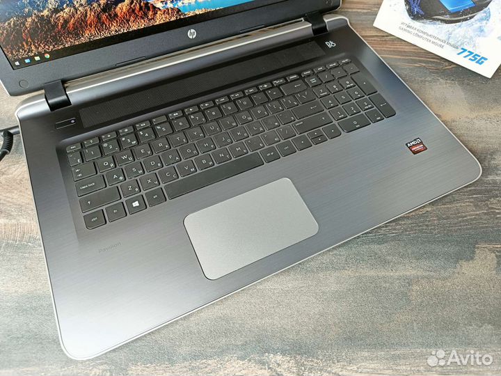 Ноутбук HP 17.3/ IPS/ A10/ SSD