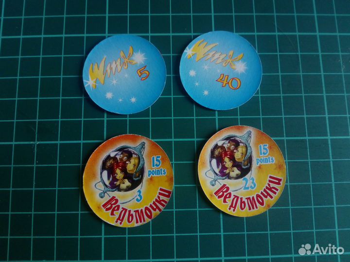 Фишки (кэпсы) Winx Винкс W.I.T.C.H Чародейки