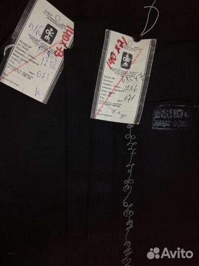 Чёрный отрез шерсть СССР