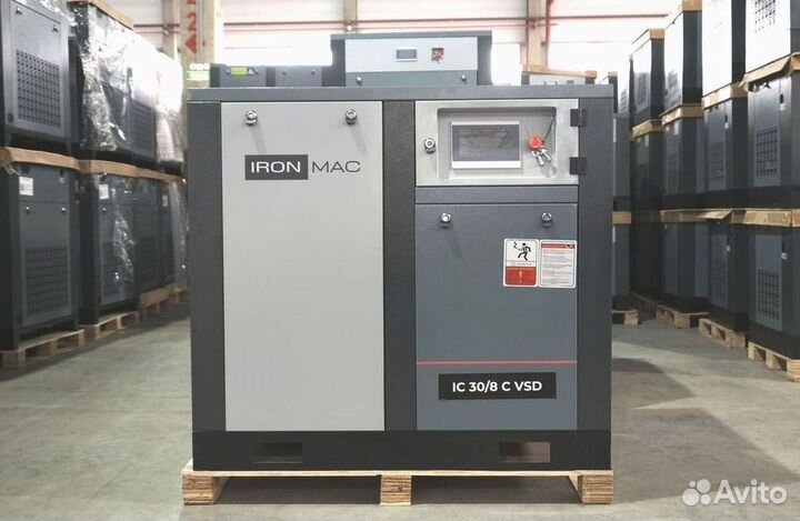 Винтовой компрессор маслозаполненный ironmac IC 20