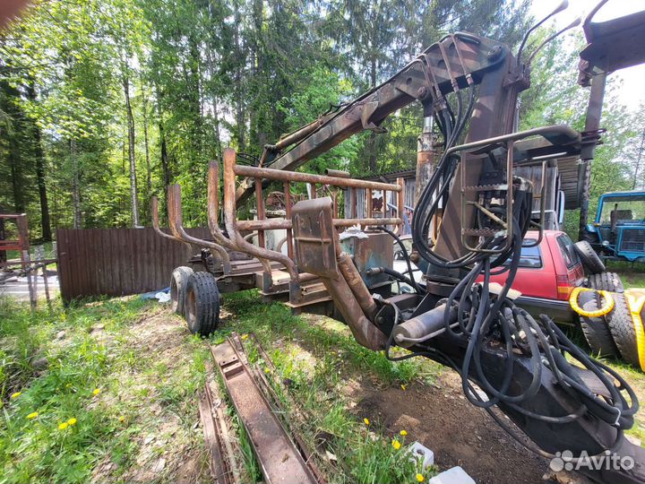 Полуприцеп лесовоз (сортиментовоз) Мозырский машиностроительный завод ПЛ-9, 1999