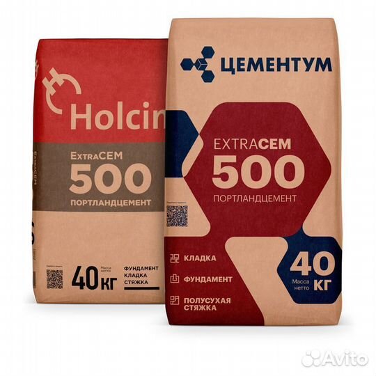 Портландцемент Цементум (Холсим) М500 40 кг