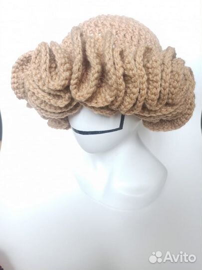 Шляпка, шапка женская вязаная awura
