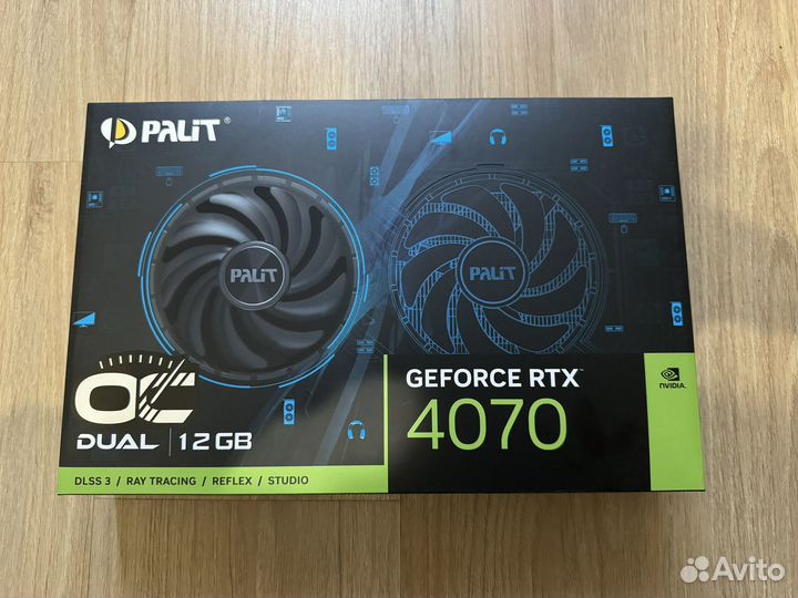 Видеокарта RTX 4070 Palit Dual OC